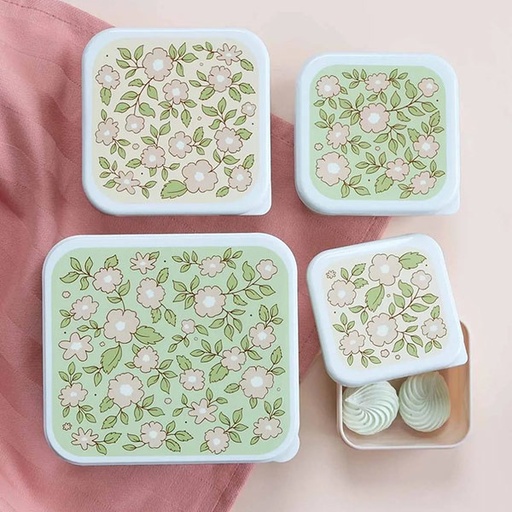 A Little Lovely Company lunch & snack box set Blossoms