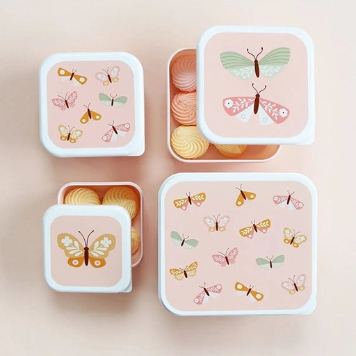 A Little Lovely Company lunch & snack box set Butterflies