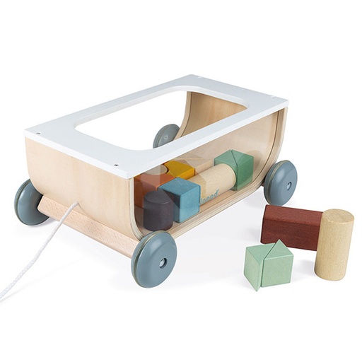 Cart with blocks Sweet Cocoon - Janod