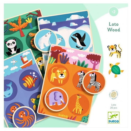 Djeco Loto Wood animals from the world