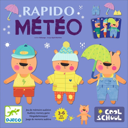Djeco Rapido Météo memory game