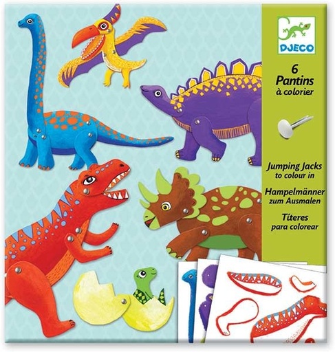 Djeco craft Jumping Jacks dinosaurs 6-11 yrs
