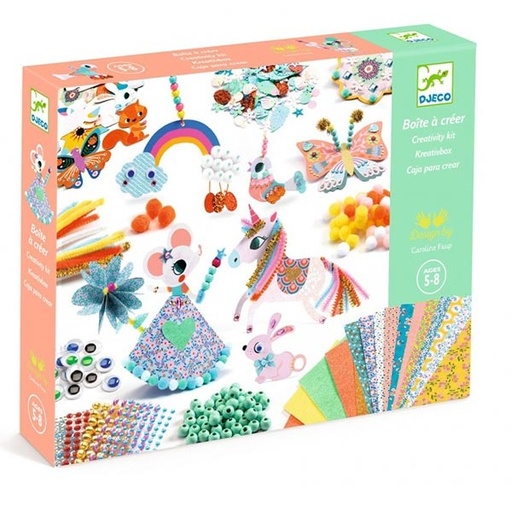 Djeco craft set pompoms and beads 5-8 years