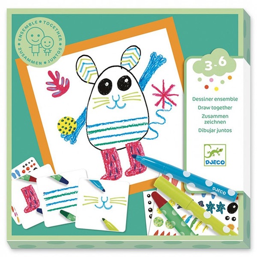 Djeco drawing animals together 3-6M