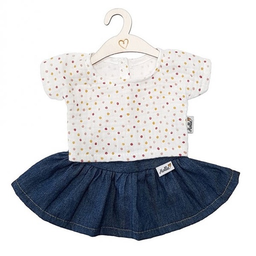 Doll clothes shirt and skirt Jeans Sweet Dots - Hollie