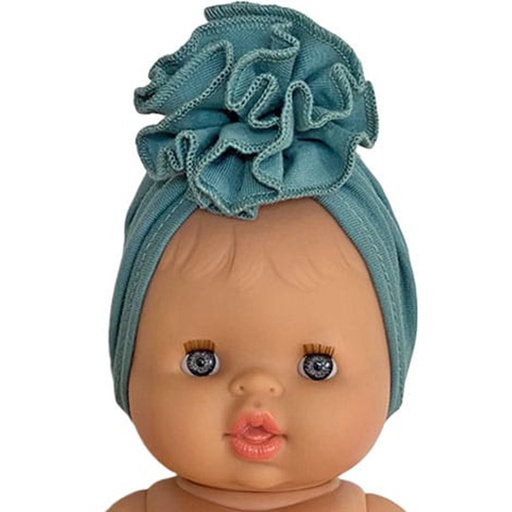 Headband turban Fleur turquoise - Minikane