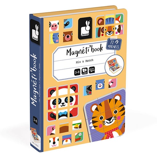 Janod Magnetic Book Mix & Match 80pcs 3-8yrs