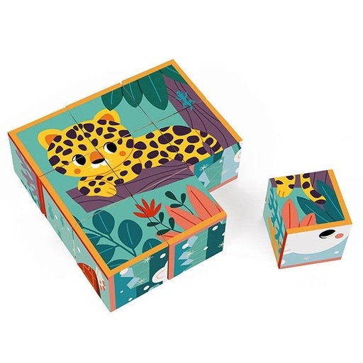 Janod cardboard cubes Animals WWF®