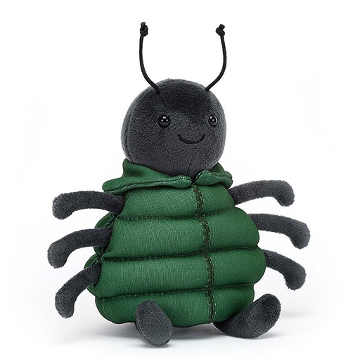 Jellycat cuddly toy Anoraknid Black Spider