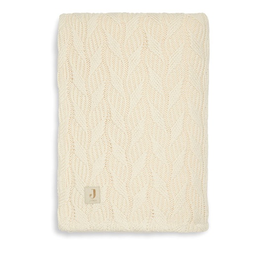 Jollein blanket 75x100cm Spring knit ivory/coral fleece