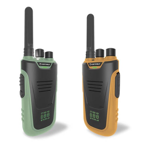 Kidywolf Kidytalk walkie talkies green-orange