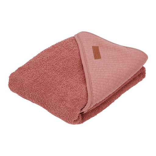 Little Dutch hooded towel Pure Pink Blush - 75x75 cm