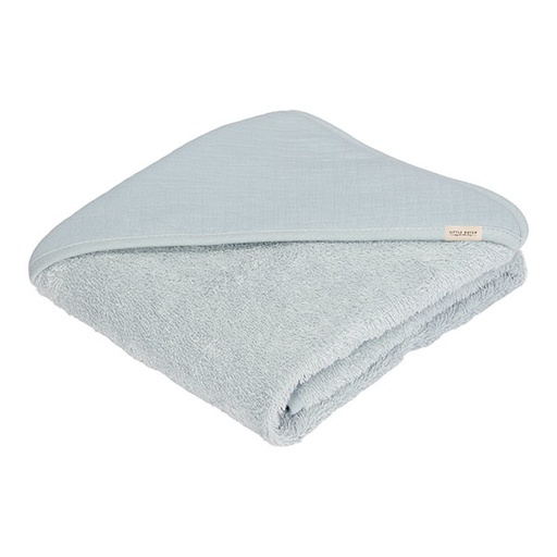 Little Dutch hooded towel Pure Soft Blue - 75x75 cm