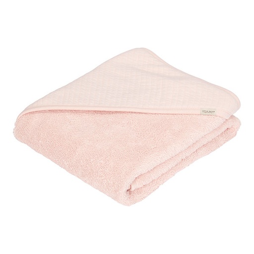 Little Dutch hooded towel Pure Soft Pink - 75x75 cm