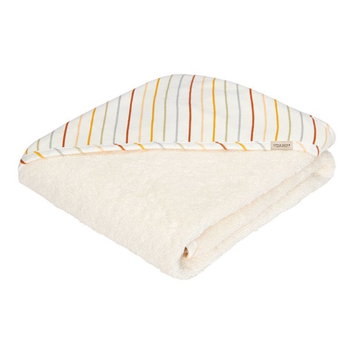 Little Dutch hooded towel Vintage Sunny Stripes - 100x100 cm
