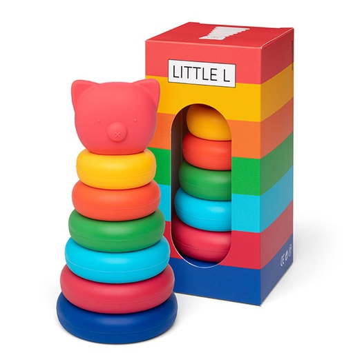 Little L - Pig Stackable Tower - Vibrant Colors