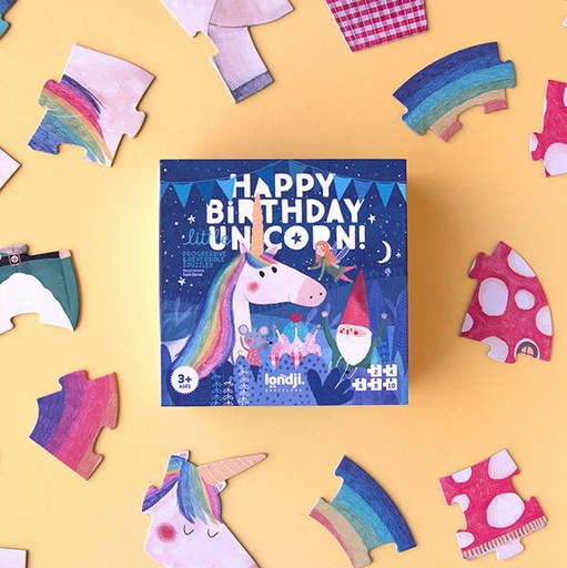 Londji puzzle Happy Birthday Unicorn +3yrs