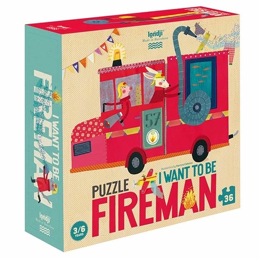 Londji puzzle I want to be a fireman 36pcs +3yrs