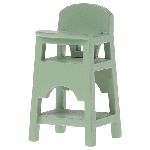 Maileg high chair - baby chair Mouse Mint