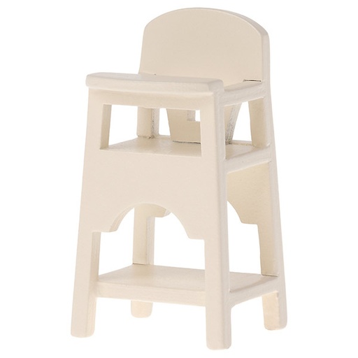 Maileg high chair - baby chair Mouse Off White