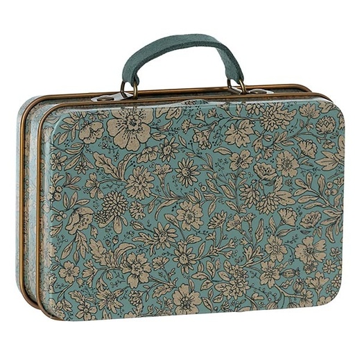 Maileg metal suitcase Blossom Blue