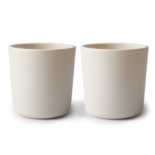Mushie drinking cups 2 pack - Ivory