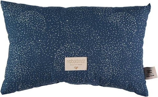 Nobodinoz cushion Laurel Gold Bubble - Night Blue