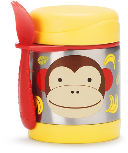Skip Hop food flask food jar monkey