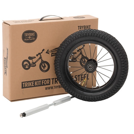 Trybike Steel Trikekit wheel extension set black