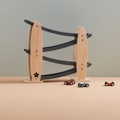 Wooden race track Kids Concept Grey +2yr